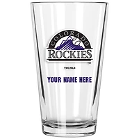 Colorado Rockies 16oz. Personalized Pint Glass