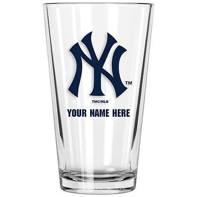 New York Yankees 16oz. Personalized Pint Glass