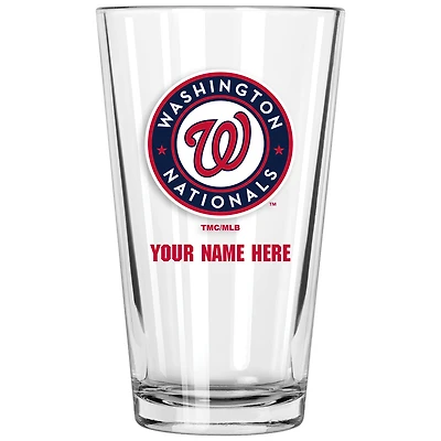 Washington Nationals 16oz. Personalized Pint Glass