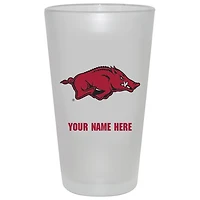 Arkansas Razorbacks 16oz. Frosted Personalized Pint Glass