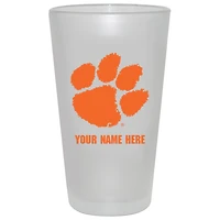 Clemson Tigers 16oz. Frosted Personalized Pint Glass