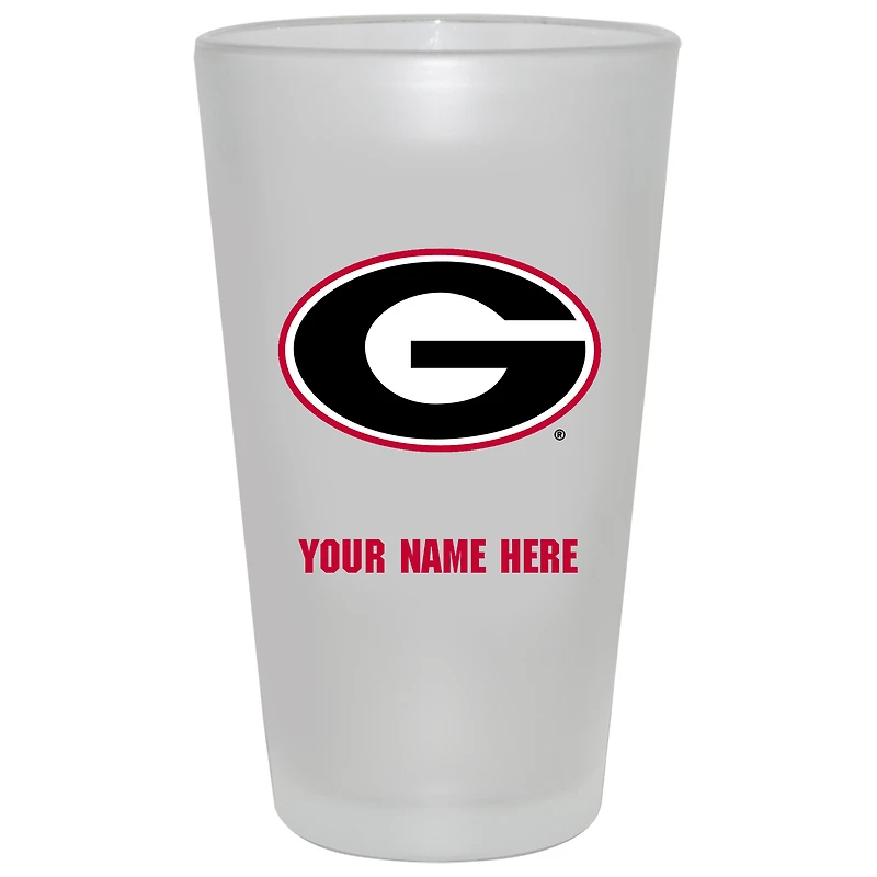 Georgia Bulldogs 16oz. Frosted Personalized Pint Glass