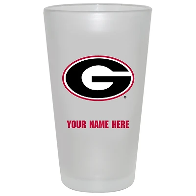 Georgia Bulldogs 16oz. Frosted Personalized Pint Glass