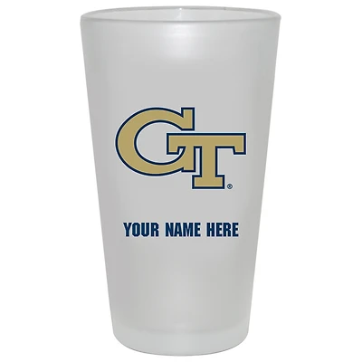 GA Tech Yellow Jackets 16oz. Frosted Personalized Pint Glass