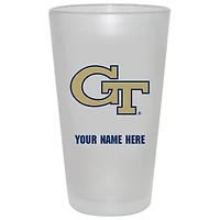 GA Tech Yellow Jackets 16oz. Frosted Personalized Pint Glass