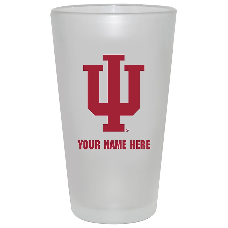 Indiana Hoosiers 16oz. Frosted Personalized Pint Glass