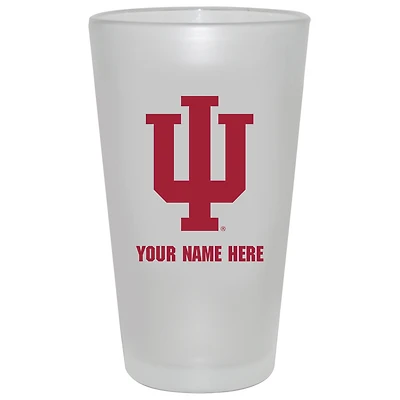 Indiana Hoosiers 16oz. Frosted Personalized Pint Glass