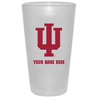 Indiana Hoosiers 16oz. Frosted Personalized Pint Glass