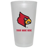 Louisville Cardinals 16oz. Frosted Personalized Pint Glass