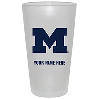 Michigan Wolverines 16oz. Frosted Personalized Pint Glass