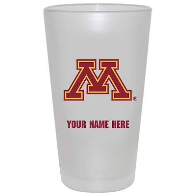 Minnesota Golden Gophers 16oz. Frosted Personalized Pint Glass