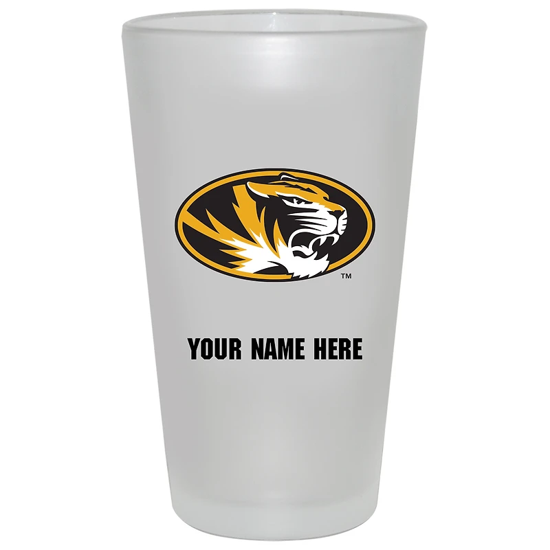 Missouri Tigers 16oz. Frosted Personalized Pint Glass