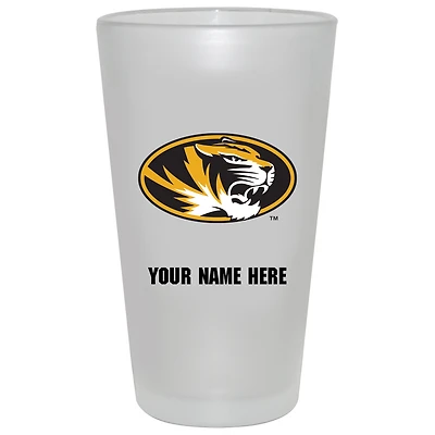 Missouri Tigers 16oz. Frosted Personalized Pint Glass