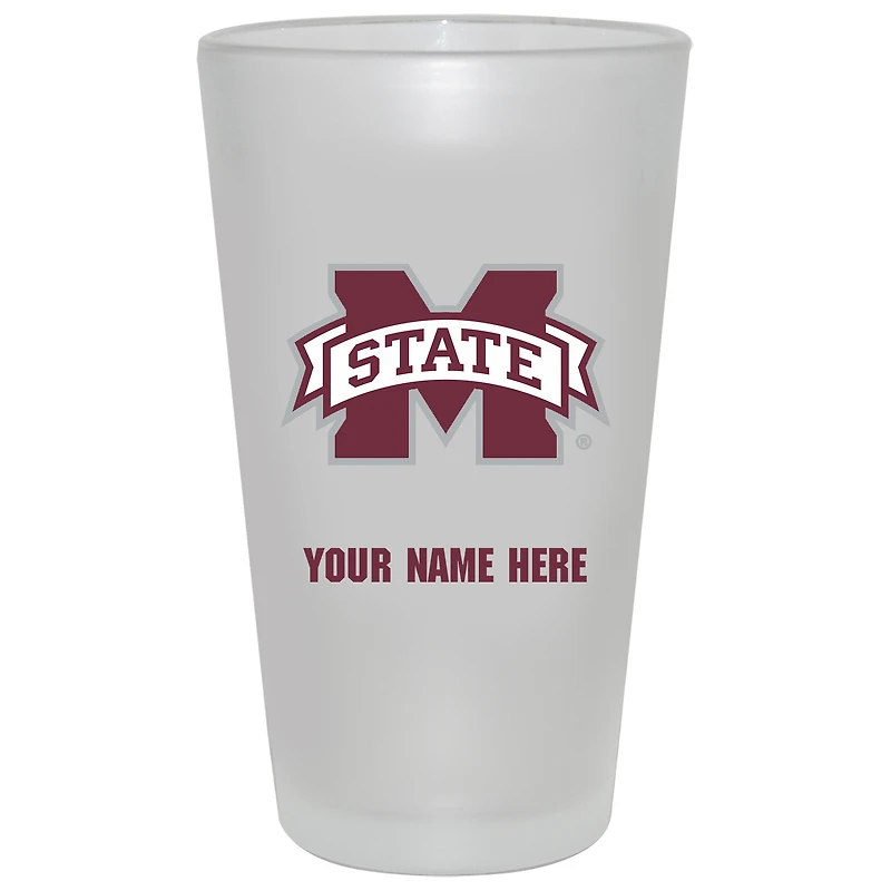 Mississippi State Bulldogs 16oz. Frosted Personalized Pint Glass