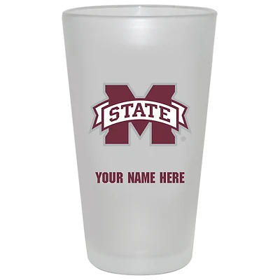 Mississippi State Bulldogs 16oz. Frosted Personalized Pint Glass