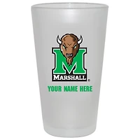 Marshall Thundering Herd 16oz. Frosted Personalized Pint Glass