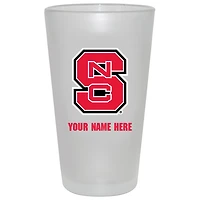 NC State Wolfpack 16oz. Frosted Personalized Pint Glass