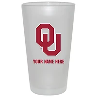 Oklahoma Sooners 16oz. Frosted Personalized Pint Glass