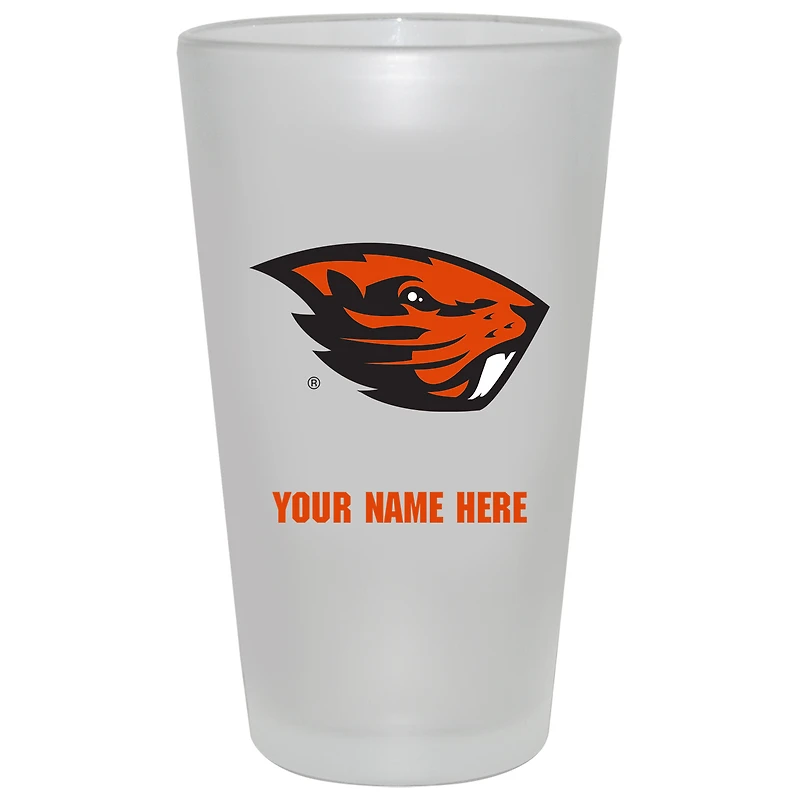 Oregon State Beavers 16oz. Frosted Personalized Pint Glass