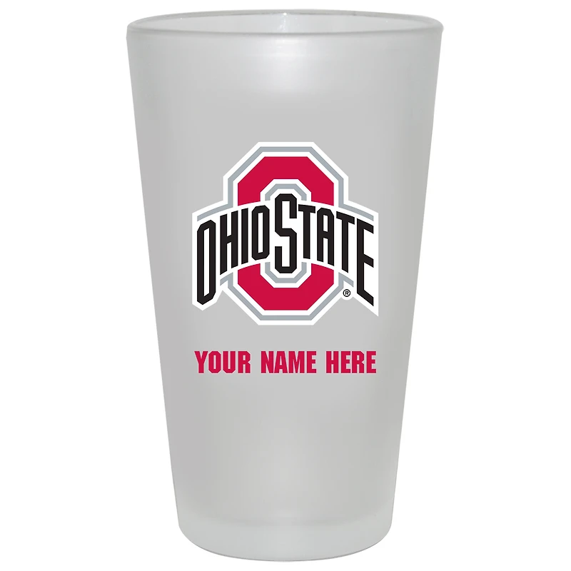 Ohio State Buckeyes 16oz. Frosted Personalized Pint Glass