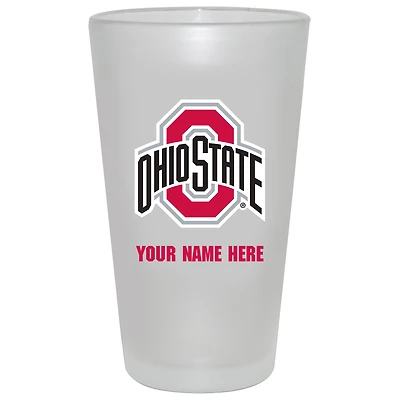 Ohio State Buckeyes 16oz. Frosted Personalized Pint Glass