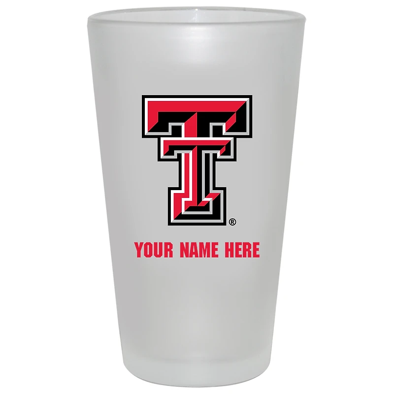 Texas Tech Red Raiders 16oz. Frosted Personalized Pint Glass