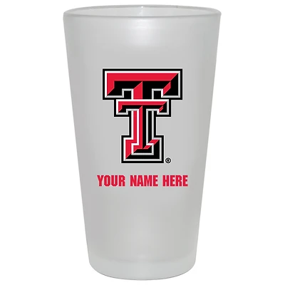 Texas Tech Red Raiders 16oz. Frosted Personalized Pint Glass