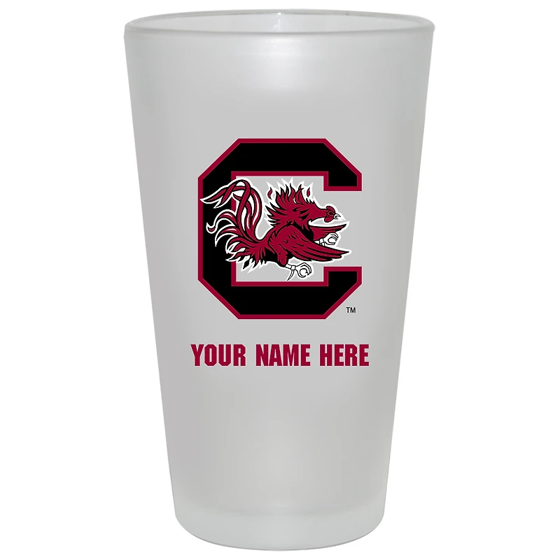 South Carolina Gamecocks 16oz. Frosted Personalized Pint Glass
