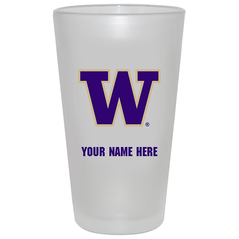 Washington Huskies 16oz. Frosted Personalized Pint Glass
