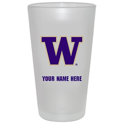 Washington Huskies 16oz. Frosted Personalized Pint Glass