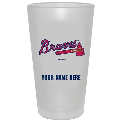 Atlanta Braves 16oz. Frosted Personalized Pint Glass