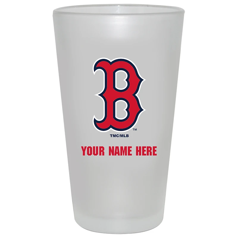 Boston Red Sox 16oz. Frosted Personalized Pint Glass
