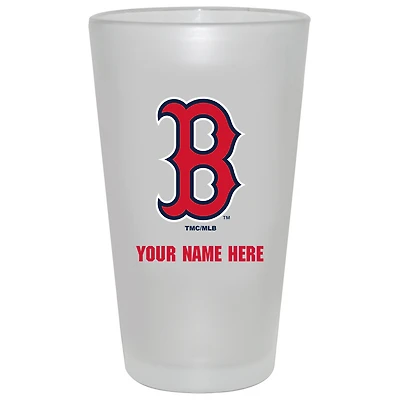 Boston Red Sox 16oz. Frosted Personalized Pint Glass