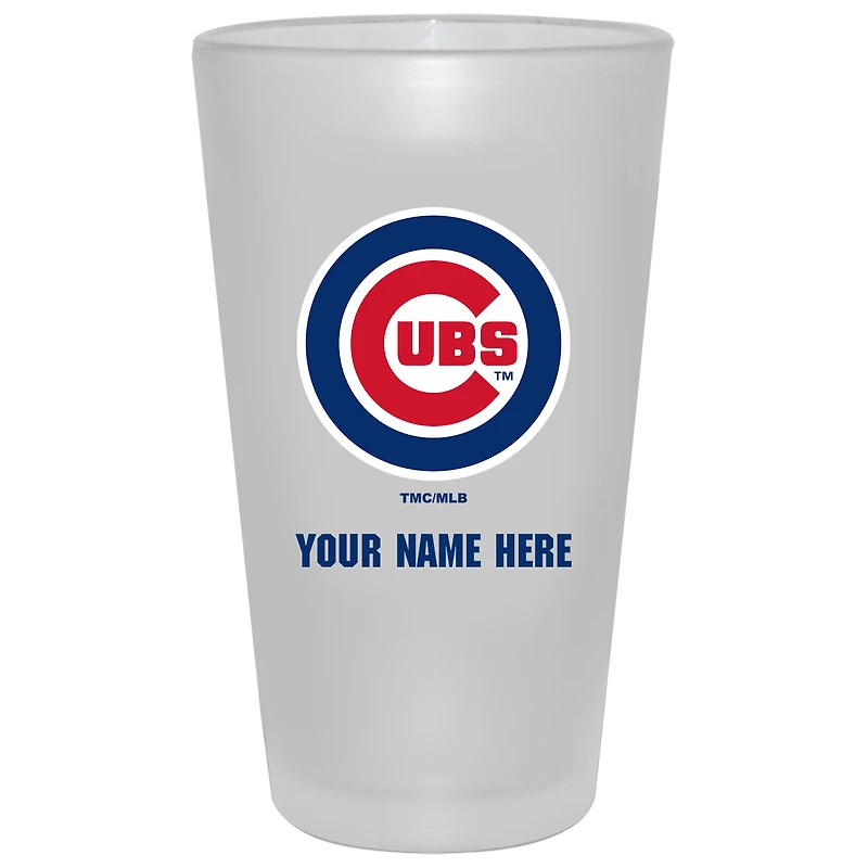 Chicago Cubs 16oz. Frosted Personalized Pint Glass