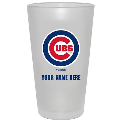 Chicago Cubs 16oz. Frosted Personalized Pint Glass