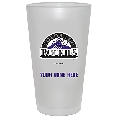 Colorado Rockies 16oz. Frosted Personalized Pint Glass