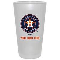 Houston Astros 16oz. Frosted Personalized Pint Glass