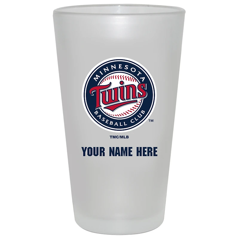Minnesota Twins 16oz. Frosted Personalized Pint Glass