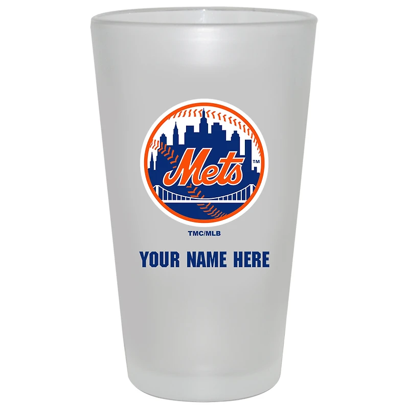 New York Mets 16oz. Frosted Personalized Pint Glass