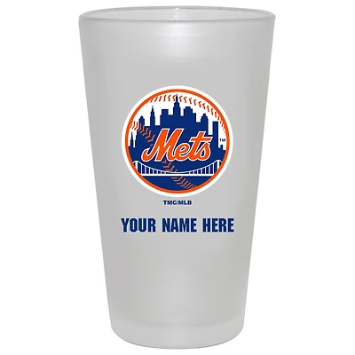 New York Mets 16oz. Frosted Personalized Pint Glass