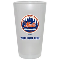 New York Mets 16oz. Frosted Personalized Pint Glass