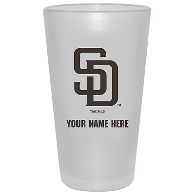 San Diego Padres 16oz. Frosted Personalized Pint Glass