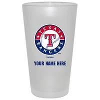Texas Rangers 16oz. Frosted Personalized Pint Glass
