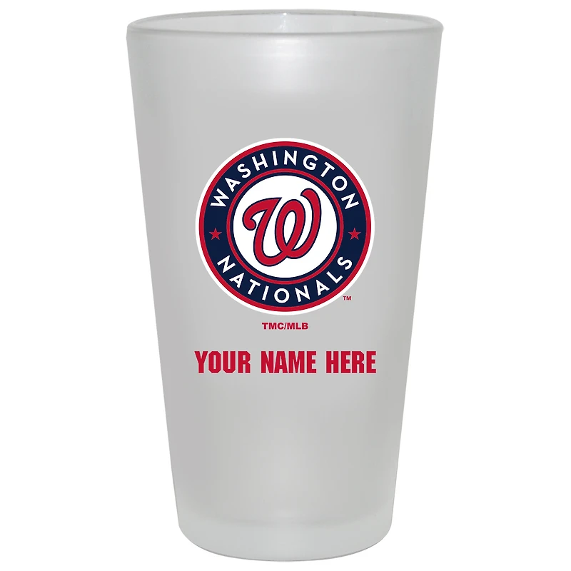 Washington Nationals 16oz. Frosted Personalized Pint Glass