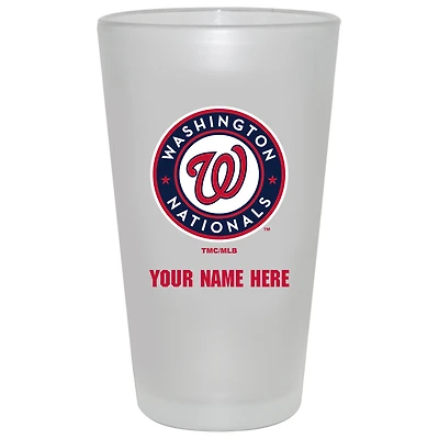 Washington Nationals 16oz. Frosted Personalized Pint Glass