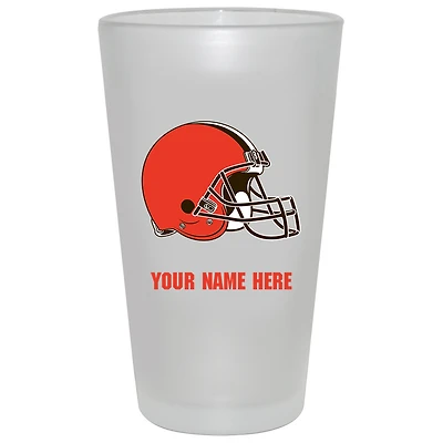 Cleveland Browns 16oz. Frosted Personalized Pint Glass