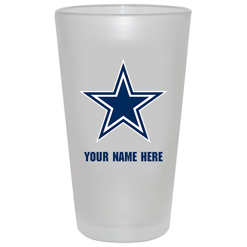 Dallas Cowboys 16oz. Frosted Personalized Pint Glass