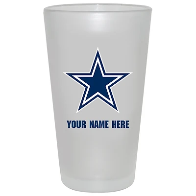 Dallas Cowboys 16oz. Frosted Personalized Pint Glass