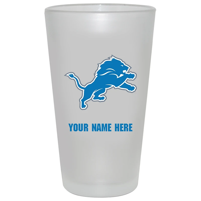 Detroit Lions 16oz. Frosted Personalized Pint Glass