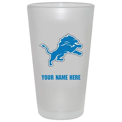 Detroit Lions 16oz. Frosted Personalized Pint Glass
